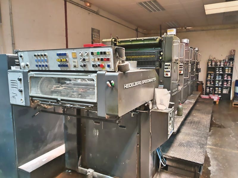 Second hand Heidelberg SM 102-4 machine 